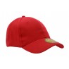 Fitted cap (Full Cap) - mod. 4088:M/L, Red, Cotton